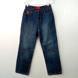 Panyc Jeans Size 16 Buttoned Pockets W29 L30 Blue Denim (Girl's or Boy's?)